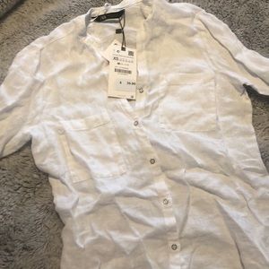 NWT Zara Linen Shirt